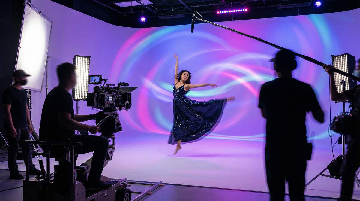 AI换脸视频演示：舞蹈MV幕后花絮